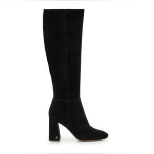 Sam Edelman Caprice Black Suede Knee High Boots
